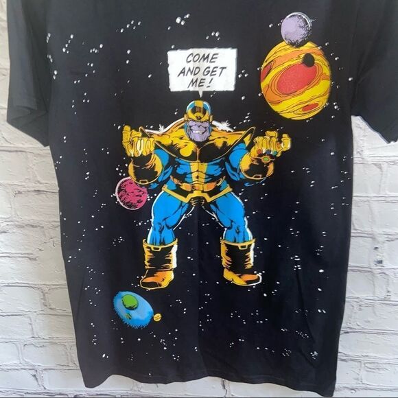 Marvel Men’s Thonos Graphic NWT Black Tee Size Small - Picture 3 of 4